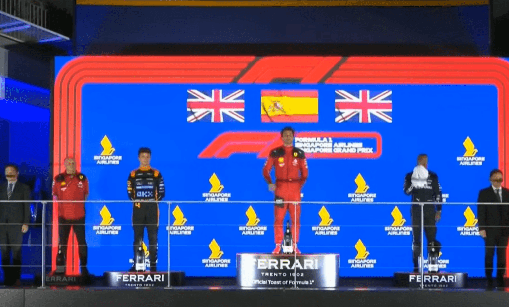 singapore podium