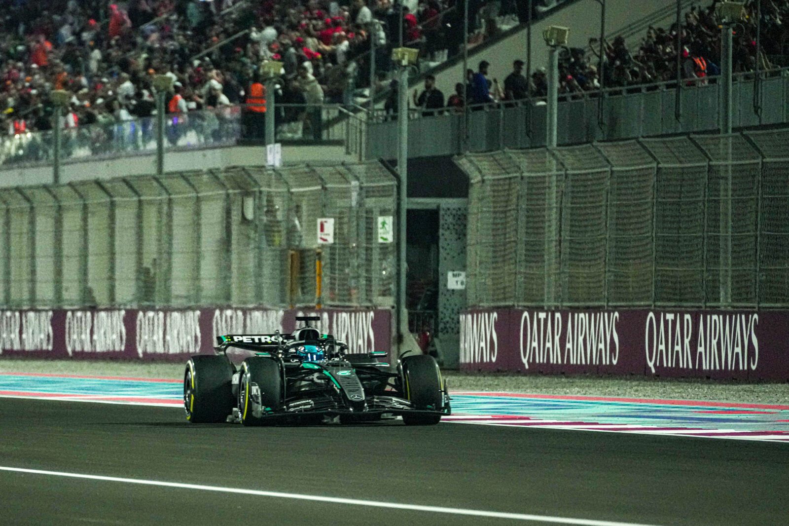 Het Losail International Circuit tijdens de Grand Prix van Qatar